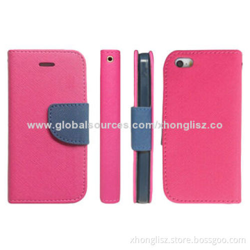 Contrast Color Cross Pattern PU Cases for iPhone 6, Customized Designs AcceptableNew